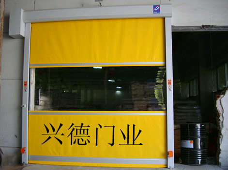 興德透明快速自動(dòng)卷簾門 帆布快速門廠家